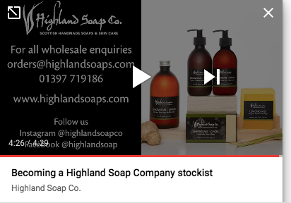 Video: Becoming a Highland Soap stockist